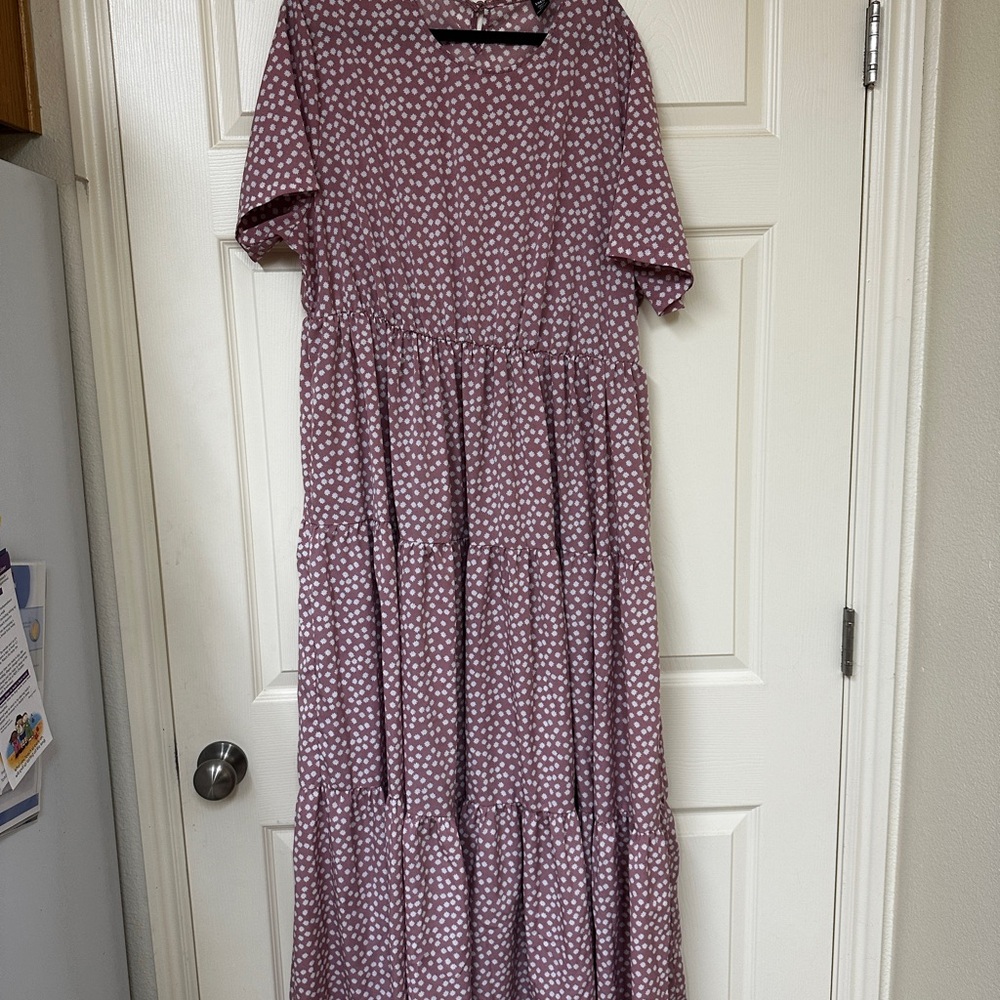 Floral Pink Maxi Dress
